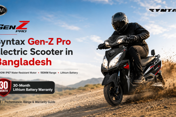 Syntax Gen-Z Pro Electric Scooter – 150KM Range, 2400W Motor | NASIR SYNTAX MOTORS LTD Bangladesh